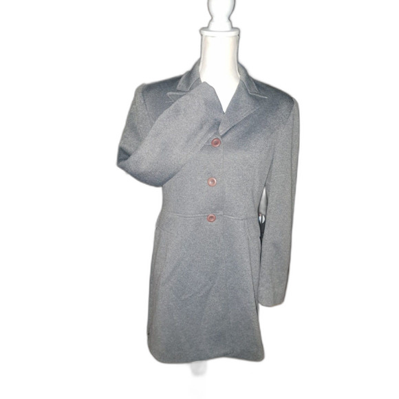 Renlyn New York lightweight gray polyester Coat Sz 6 - Picture 10 of 10